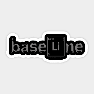 BaseLine Lithium Element Bipolar Disorder Awareness Sticker